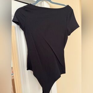 Abercrombie & Fitch Black Boatneck Bodysuit